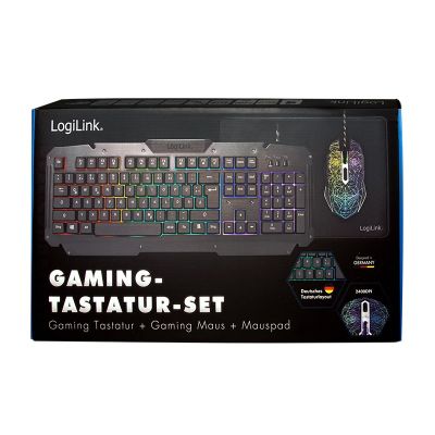 9. LogiLink ID0185 Keyboard Mouse Included Gaming USB QWERTY English Black