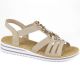 21. Comfortable Rieker W RKR680 beige sandals