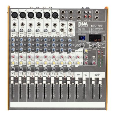 DNA ME-10FX Audio Mixer – 10 Channels, USB, Bluetooth