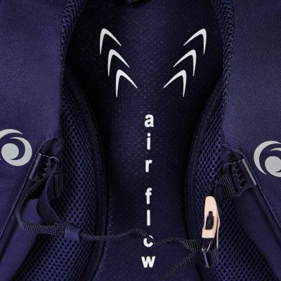 5. Herlitz Ultimate Blossom Backpack School Backpack Beige, Navy Blue (Navy) Polyester