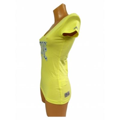 2. Women's T-shirt LEONE LW1022/S16 yellow "S"