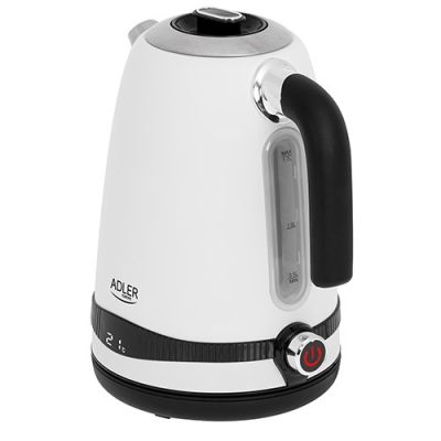 13. Electric kettle with temperature regulation ADLER AD 1295w white
