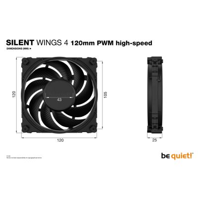 2. BE QUIET FAN! SILENT WINGS 4 120mm PWM High