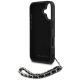 6. Karl Lagerfeld Saffiano Crystals w/Chain iPhone 16 Case - Black