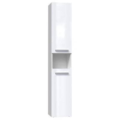 Bathroom cabinet NEL I 31x30xH174 glossy white