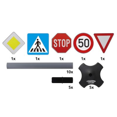 9. Jamara 460257 Rocking Toy Accessory Road Sign Set