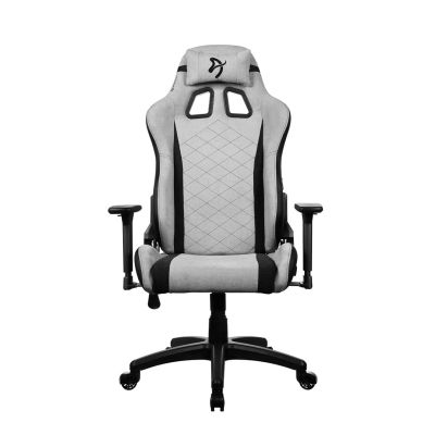 Arozzi Soft Fabric | Gaming Chair | Avanti SoftFabric | Light Pilkas Console Gaming Chair Upholstered Seat