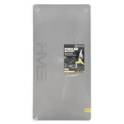 4. HMS Premium MFK07 gray club fitness mat with holes