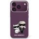 Karl Lagerfeld IML Karl&Choupette Bodies Sketch Print MagSafe case for iPhone 17 Pro / 18 Pro - burgundy