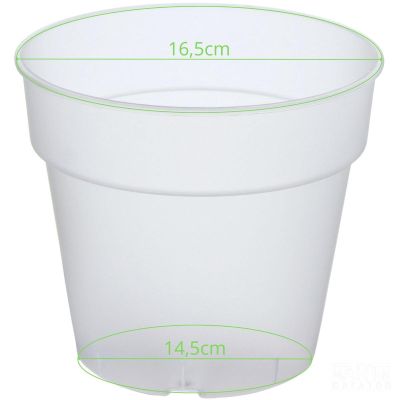 3. PLANTI POT TRANSPARENT 16CM