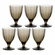 Set of 6 Amami glasses - Gray, 300 ml