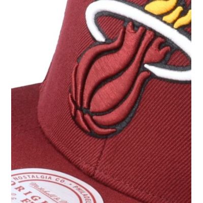 5. Mitchell & Ness NBA Miami Heat Top Spot Snapback Hwc Heat Cap HHSS3256-MHEYYPPPMARO
