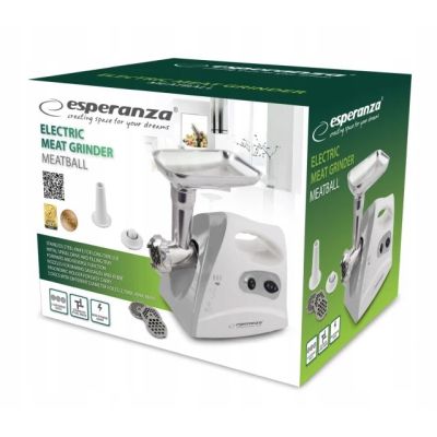 3. Esperanza EKM012E meat grinder (600W; white)