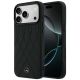 Mercedes Leather Crossed Lines MagSafe Case for iPhone 17 Pro Max / 18 Pro Max - Black