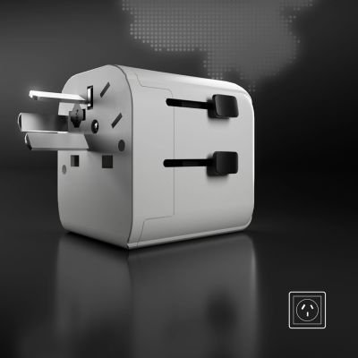 5. SBS universal travel adapter - EU 2xUSB-A - white