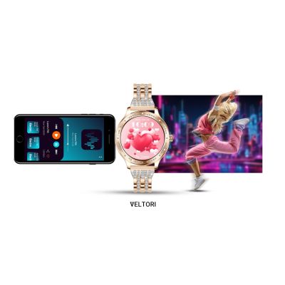 27. VELTORI VT350-1 Women's Smartwatch Rose Gold Bracelet