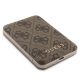 10. Guess 4G Metal Logo case set for iPhone 15 + 5000mAh MagSafe power bank - brown