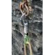 2. Edelrid 737910106270 Climbing Carabiner Locking Clasp D-Shaped Green, Gray 6 pcs.