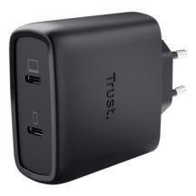TRUST charger black MAXO GaN 65W 2x USB-C