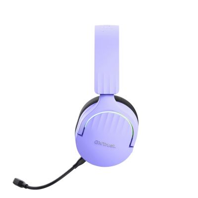 5. Trust GXT 491P FAYZO WIRELESS Purple Gaming Headphones