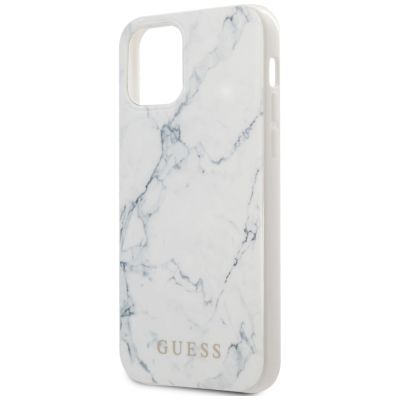 3. Guess Marble Case for iPhone 12 mini 5.4" - White