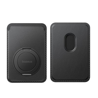 4. Baseus MagPro 3 Magnetic Wallet with Stand Compatible with MagSafe - Black