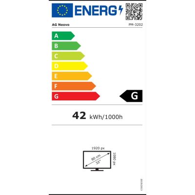 9. Monitor AG Neovo PM 3202 LED 31.5" FHD VA VGA 3x HDMI USB (Playback) SPK 2x10W VESA 16/7