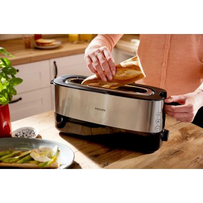 4. Philips Viva Collection HD2692/90 toaster 1 cup 1030 W Black, Metallic
