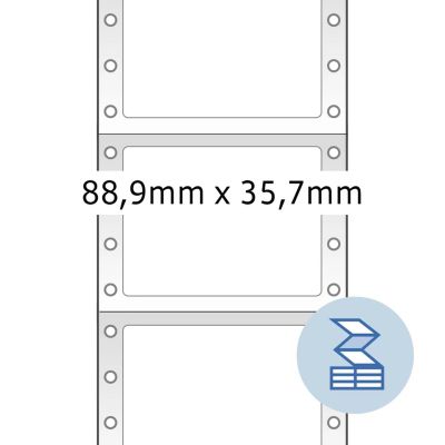 2. HERMA Computeretiketten weiù 88.9x35.7 mm Paper 4000 St.