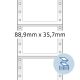 2. HERMA Computeretiketten weiù 88.9x35.7 mm Paper 4000 St.