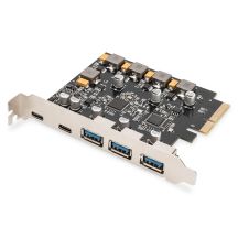 Digitus PCIe Card 2 x USB-C and 3 x USB A