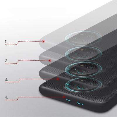 13. Nillkin Super Frosted Shield reinforced case cover for Xiaomi Redmi Note 9T 5G black