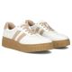 6. Women's leather suede platform shoes, white Filippo DP6776