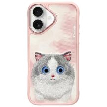 Nimmy Big Eyed Pet 2.0 Cat Case for iPhone 16 - Pink
