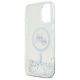 7. Karl Lagerfeld Liquid Glitter Karl&Choupette Head Magsafe iPhone 16 Case - Clear