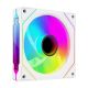 RAMPAGE 120 mm 1800 RPM Infinite Loop ARGB White PWM Case Fan