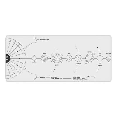2. Dark Project Terra Nova Gaming Mousepad White