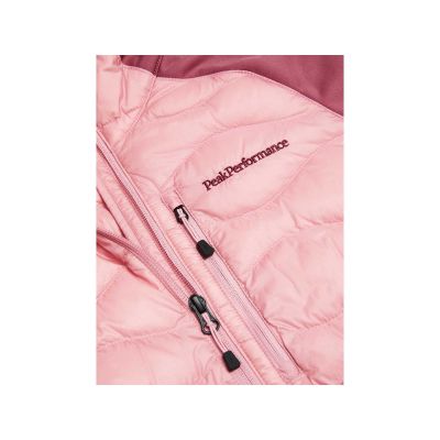 4. Women's down jacket PEAK PERFORMANCE W Helium Hybrid Down Jacket pink