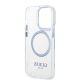 7. Guess Metal Outline MagSafe case for iPhone 14 Pro - blue