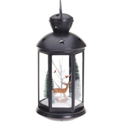 4. DECORATIVE LED LANTERN 43CM REINDEER