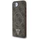 2. Guess 4G Ring Triangle Logo MagSafe iPhone 16e Case - Brown