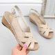 5. Rieker W RKR682 comfortable leather sandals beige