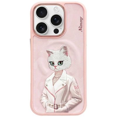 Nimmy Magnetic fashion cute pet MagSafe case for iPhone 16 Pro Max - pink