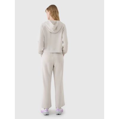 6. Women's 4F Modal Wide Leg Sweatpants 4FWSS25TTROF1011-83S