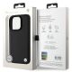 8. BMW Leather Hot Stamp MagSafe iPhone 16 Pro Case - Black