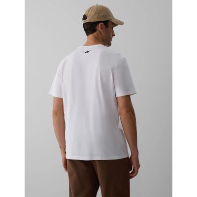 2. Men's regular printed T-shirt 4F 4FKAW26TTSHM4473-11S