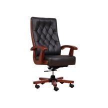 CONSUL black leather armchair