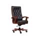 CONSUL black leather armchair