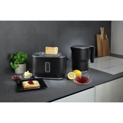 13. Gorenje K15ORAB Electric Kettle, 2400 W, 1.5 L, Stainless Steel, Black, 360° Rotating Base