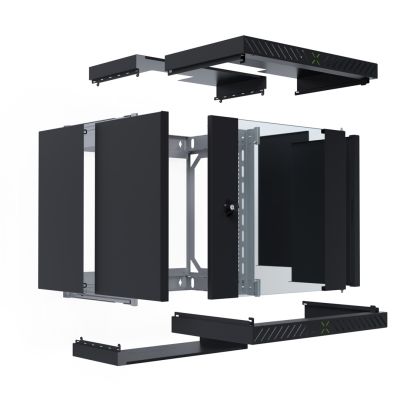 3. EFB Elektronik WGX-1206TS.G1 12U Rack Wall Mounted Cabinet Black